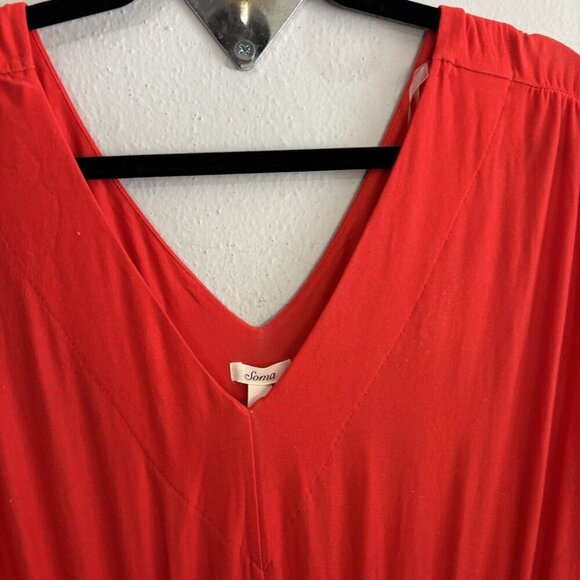 SOMA Grecian-Inspired Maxi Dress Tango Ombre Poppy in Women’s XXL - Picture 7 of 15